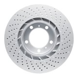 DFC 09-23 Porsche 718 Cayman Left Front Drilled GeoSPEC Coated Rotor thumbnail 3