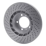 DFC 09-23 Porsche 718 Cayman Right Front Drilled GeoSPEC Coated Rotor thumbnail 3