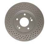 DFC 07-08 Hyundai Tiburon Front Drilled GeoSPEC Coated Rotor thumbnail 1