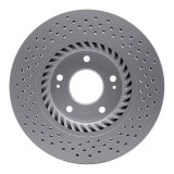 DFC 07-08 Hyundai Tiburon Front Drilled GeoSPEC Coated Rotor thumbnail 3