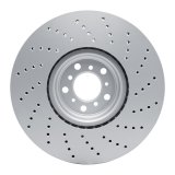 DFC 15-19 BMW X6 Left Front Drilled GeoSPEC Coated Rotor thumbnail 5