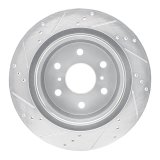 DFC 07-20 Cadillac Escalade Rear Right Drilled & Slotted Silver Brake Rotor thumbnail 3