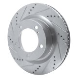 DFC 07-22 Lexus LX570 Front Left Drilled & Slotted Silver Brake Rotor thumbnail 2