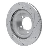 DFC 07-22 Lexus LX570 Front Left Drilled & Slotted Silver Brake Rotor thumbnail 4
