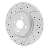 DFC 09-14 Mini Cooper Clubman Front Drilled GeoSPEC Coated Rotor and Slotted thumbnail 5