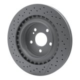 DFC 08-15 Mercedes-Benz C63 AMG Rear Drilled GeoSPEC Coated Rotor and Slotted thumbnail 2