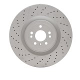 DFC 12-19 Mercedes-Benz GLE63 AMG Front Drilled GeoSPEC Coated Rotor and Slotted thumbnail 1