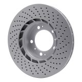 DFC 98-12 Porsche Cayman Left Front Drilled Hi-Carbon Alloy Geomet Coated Rotor thumbnail 2
