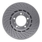 DFC 98-12 Porsche Cayman Left Front Drilled Hi-Carbon Alloy Geomet Coated Rotor thumbnail 5
