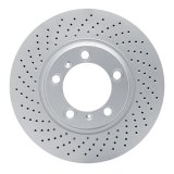 DFC 99-23 Porsche 718 Cayman Left Front Drilled Hi-Carbon Alloy Geomet Coated Rotor thumbnail 1