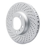 DFC 99-23 Porsche 718 Cayman Left Front Drilled Hi-Carbon Alloy Geomet Coated Rotor thumbnail 3