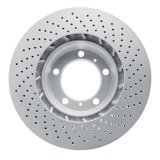 DFC 99-23 Porsche 718 Cayman Left Front Drilled Hi-Carbon Alloy Geomet Coated Rotor thumbnail 5