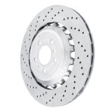 DFC 12-19 BMW M6 Left Rear Drilled Hi-Carbon Alloy Geomet Coated Rotor thumbnail 1