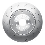 DFC 03-04 Audi RS6 Left Front Drilled Hi-Carbon Alloy Geomet Coated Rotor thumbnail 1