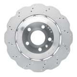 DFC 13-14 Audi RS5 Rear Drilled Hi-Carbon Alloy Geomet Coated Rotor thumbnail 1