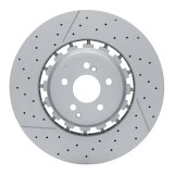 DFC 13-25 Mercedes-Benz GLC63 AMG S Front Drilled and Slotted Hi-Carbon Alloy Geomet Coated Rotor thumbnail 1