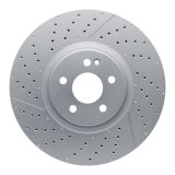 DFC 14-19 Mercedes-Benz GLA45 AMG Front Drilled and Slotted Hi-Carbon Alloy Geomet Coated Rotor thumbnail 1