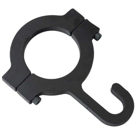 Moroso 1.500in Bar Diameter Billet Aluminum Black Anodized Helmet Hook