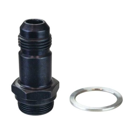 Moroso -8AN x 7/8in-20 2in Long Carburetor Fuel Inlet Fitting