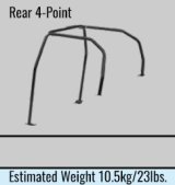 Cusco Chromoly Reg. Capacity 4pt Roll Cage Nissan R33 (S/O/No Cancel) CUSCO BLUE thumbnail 4