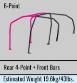 Cusco Chromoly Reg. Capacity 6pt Roll Cage 2dr Nissan R33 (S/O/No Cancel) CUSCO BLUE thumbnail 3