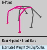 Cusco Safety21 6pt 2Pssgr BLK Thru Dash Roll Cage Nissan R33 2dr (S/O/No Cancel) thumbnail 4