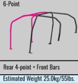 Cusco Safety21 6pt 4Pssgr BLK Thru Dash Roll Cage Nissan R33 2dr (S/O/No Cancel) thumbnail 4