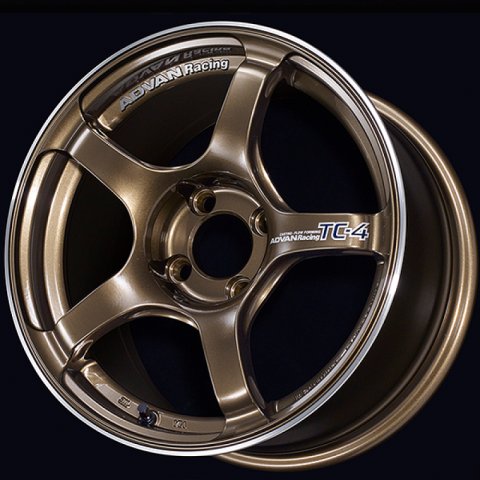 Advan TC4 16x7.5 / +35 Offset / 4x100 / 63mm Bore / Umber Bronze Metallic and Ring