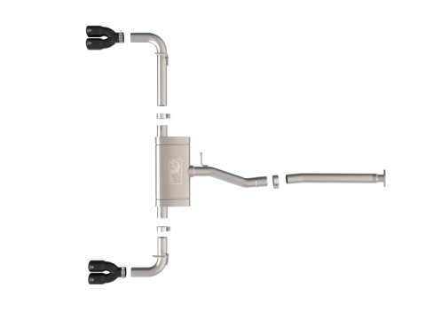 aFe 22-25 Lexus NX250 2.5L SS-304 Cat-Back Exhaust w/ Black Tips thumbnail 2