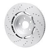DFC 21-25 Mercedes-Benz Gle63 AMG S SUV Rear Drilled & Slotted Hi-Carbon Alloy GEOMET Coated Rotor thumbnail 2