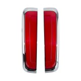 Kuryakyn Tracer LED Rear Lights 14 and Up H-D Tri Glide - Red/Chrome thumbnail 1