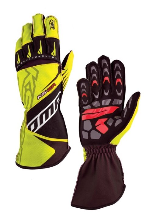 OMP KS-2R GLOVES MY2022 RED/BLACK SIZE 5 thumbnail 1