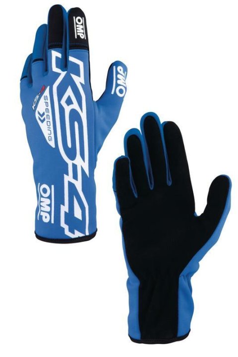 OMP KS-4 KART GLOVES YELLOW / BLACK SZ 5 (KIDS)