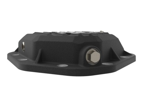 aFe 19-25 GM Trucks Front Diff Cover - Black w/ Machined Fins thumbnail 3