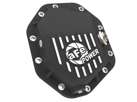 aFe 19-25 GM Trucks Front Diff Cover - Black w/ Machined Fins thumbnail 8
