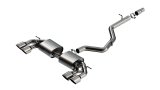 Borla 22-25 Volkswagen Golf R S-type Cat-Back Exhaust - Dual 4.5in Stainless Brushed Tips w/ Logo thumbnail 1