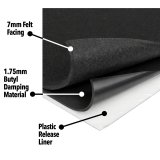 DEI Universal Boom Mat Acoustic Tiles - 8.5 sq. ft. - 4 Pack thumbnail 3