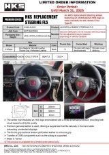 HKS Honda Civic FL5 Replacement Steering Wheel thumbnail 3