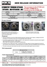 HKS SYMMETRY TURBINE GT5565 BB 3BOLT A/R 0.73 thumbnail 6