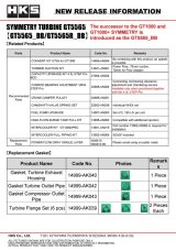 HKS SYMMETRY TURBINE GT5565 BB 3BOLT A/R 0.73 thumbnail 7