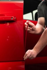 Husky Liners 21-25 Ford F150 Door Edge Guards (4pc Set) - Rapid Red Metallic Tri Coat thumbnail 1