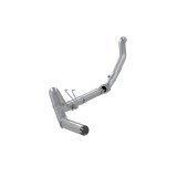 MBRP 08-10 F250/F350/F450 6.4L PS AL Steel 4in Filter-Back Single Side - No Muffler w/ DP thumbnail 1
