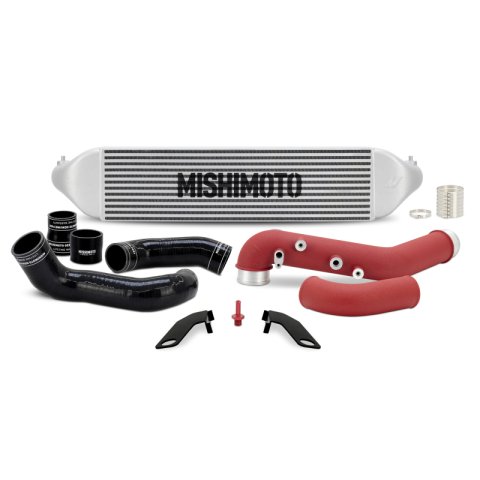 Mishimoto 2023+ Honda Civic Type-R Intercooler Kit w/Pipes - Silver Intercooler/Red Pipes thumbnail 1