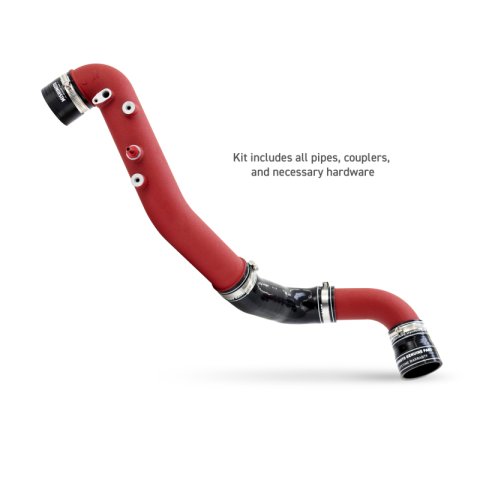 Mishimoto 2023+ Honda Civic Type-R Intercooler Kit w/Pipes - Silver Intercooler/Red Pipes thumbnail 2