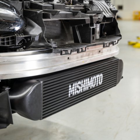 Mishimoto 2023+ Honda Civic Type-R Intercooler Kit w/Pipes - Silver Intercooler/Red Pipes thumbnail 9
