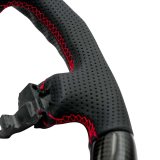 NRG 12-23 Toyota Tacoma OEM Plus Carbon Fiber Steering Wheel w/ Red Stitch & Red Center Mark thumbnail 2