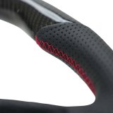 NRG 12-23 Toyota Tacoma OEM Plus Carbon Fiber Steering Wheel w/ Red Stitch & Red Center Mark thumbnail 4