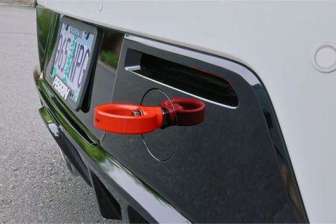 PERRIN 23-26 Toyota GR Corolla Rear Tow Hook - Red thumbnail 2