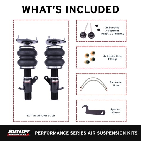 Air Lift Performance 12-25 Subaru BRZ / 12-20 Toyota GT86 Front Air Suspension Kit thumbnail 3