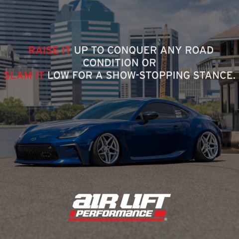 Air Lift Performance 12-25 Subaru BRZ / 12-20 Toyota GT86 Front Air Suspension Kit thumbnail 6